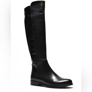 Corndani Bethanie Knee High Boot Black Leather Women's Size 38